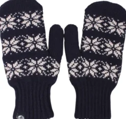 Danicebird Wool Mittens Dk Navy STAR