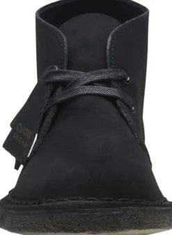 Desert Boot. Black Sde, D, 4