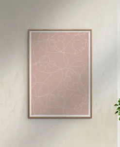 Disney - Mickey Mouse Pink & White Outline
