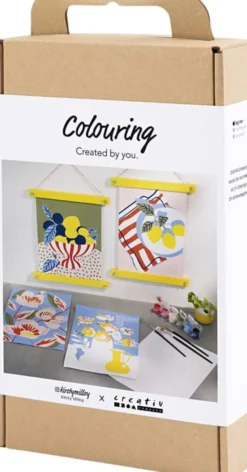 DIY Kit Farvelægning, Paint by numbers, akrylmaling