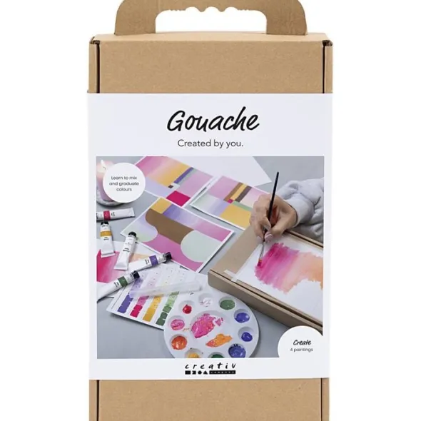 DIY Kit Gouache, Malerier, ass. Farver
