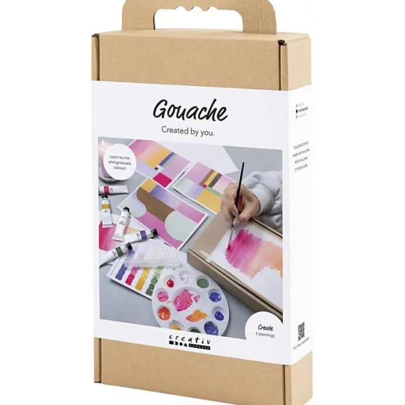 DIY Kit Gouache, Malerier, ass. Farver