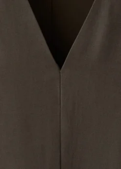 Double-belt A-line dress