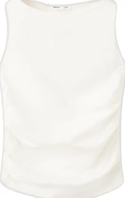 Draped cotton top