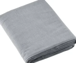 Duk 320 x 140 cm Ljus grå 100% ny bomull