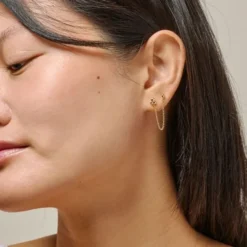 Earring, Nara Chain One Piece