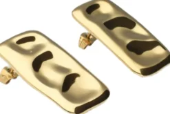 Earring square vintage studs