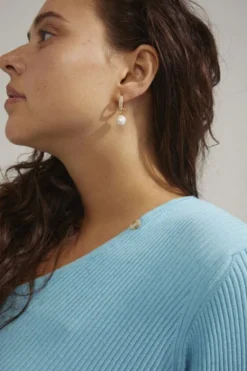 EDELE pearl earrings gold-plated