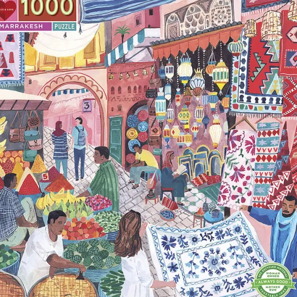 eeBoo - Puslespil 1000 brk - Marrakesh
