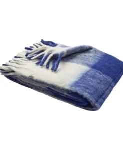 Ekstra fluffy pläd. rutig