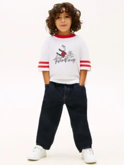 Elasticated Straight Leg Jeans