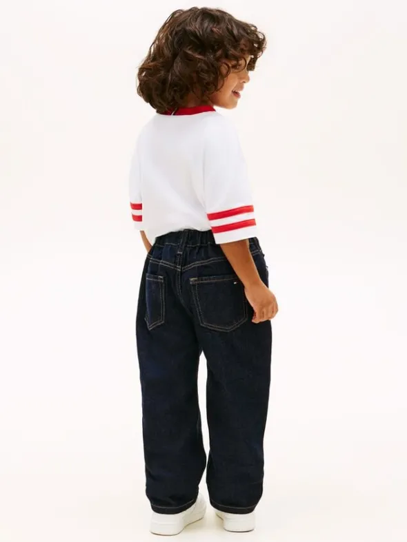 Elasticated Straight Leg Jeans