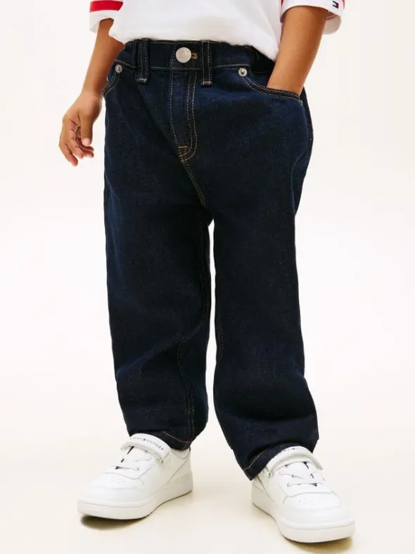 Elasticated Straight Leg Jeans