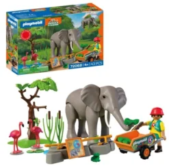 Elephant with Zookeeper