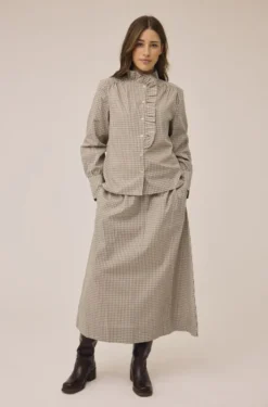 Ellen 2 Check Skirt - 100% Cotton GOTS