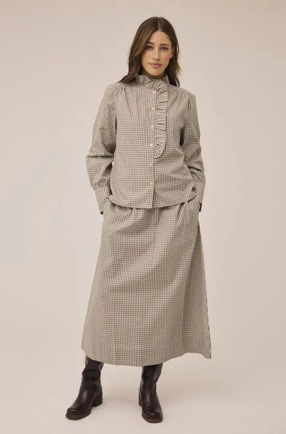 Ellen 2 Check Skirt - 100% Cotton GOTS