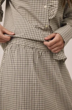 Ellen 2 Check Skirt - 100% Cotton GOTS