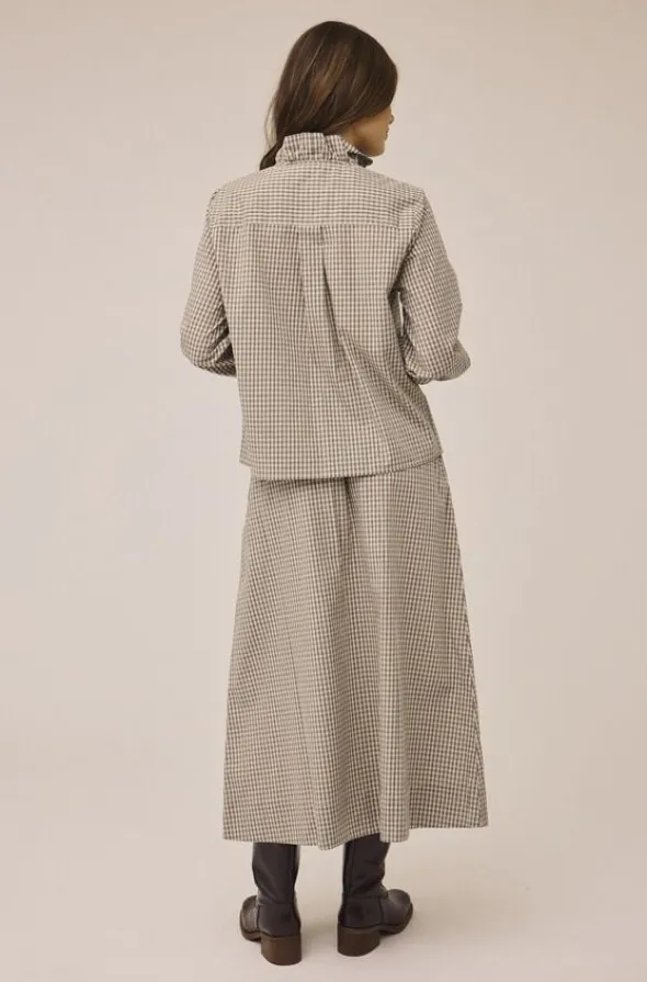 Ellen 2 Check Skirt - 100% Cotton GOTS