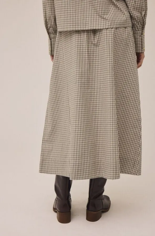 Ellen 2 Check Skirt - 100% Cotton GOTS