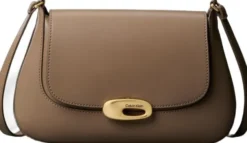 Engraved Medium Flap Crossbody Bag