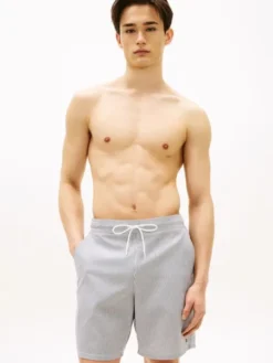 Essential Ithaca Stripe Long Length Swim Shorts