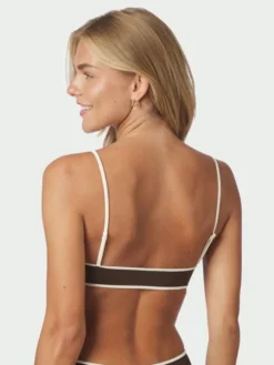 Fia Solid Contrast Bikini Top
