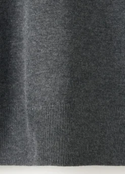 Fine-knit crew-neck sweater