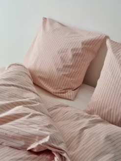 Fineline Duvet Cover-140 x 220-Soft pink