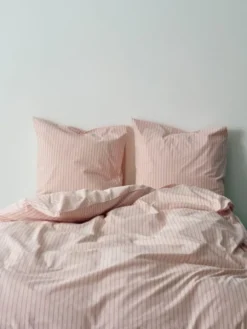 Fineline Duvet Cover-140 x 220-Soft pink