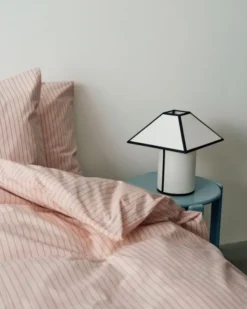 Fineline Duvet Cover-140 x 220-Soft pink