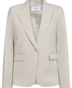 Fitted suit blazer