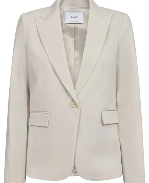Fitted suit blazer