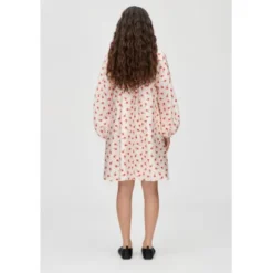 2067 Flat Textured Poly, Voluminous Bow Dress
