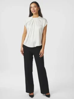 Fleur Drapy Satin Blouse