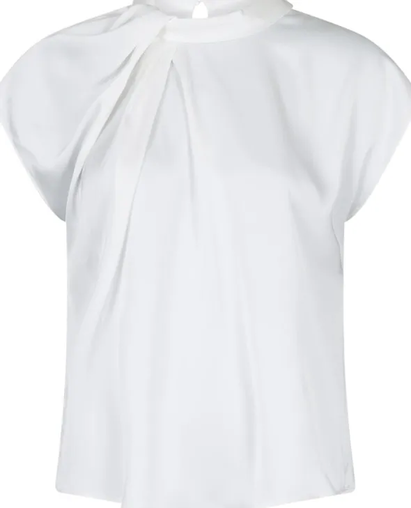 Fleur Drapy Satin Blouse
