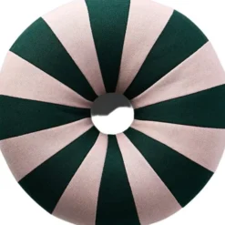 FLOAT PILLOW, DARK GREEN/ROSE