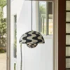 Flowerpot Pendant VP7, Black/White