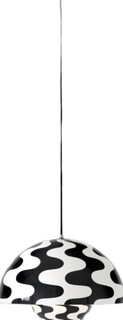 Flowerpot Pendant VP7, Black/White