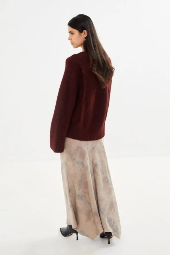 Fluffy split back sweater - Lott