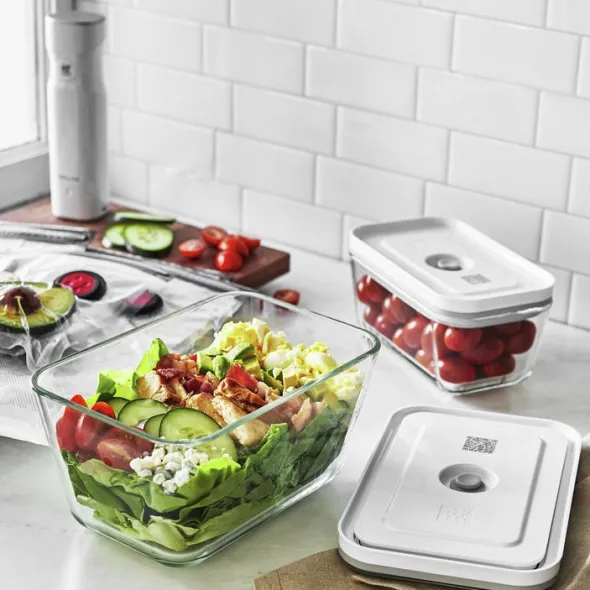 Fresh & Save Vakuum box L Graa Glas