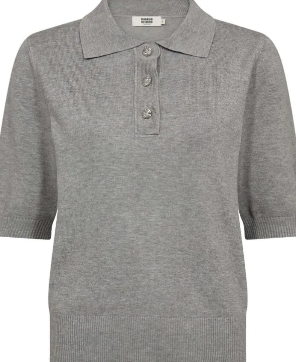 Frigga 11 Kortærmede strik polo - Viscose LENZINGECOVERO