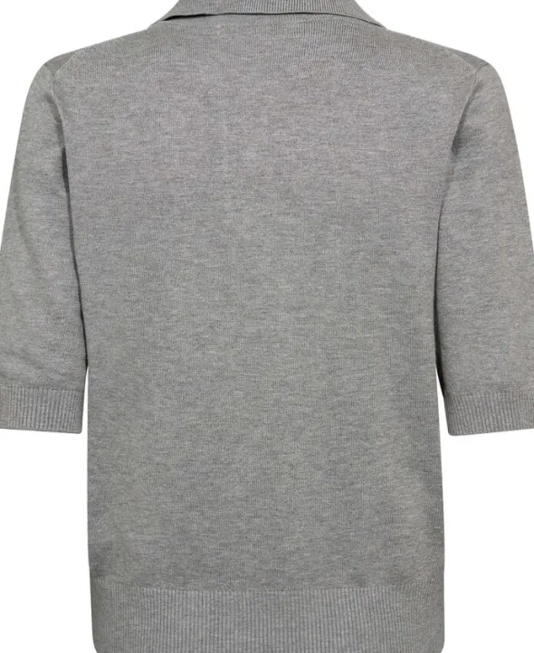 Frigga 11 Kortærmede strik polo - Viscose LENZINGECOVERO