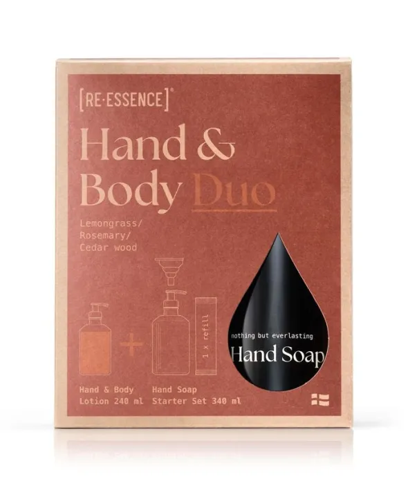 Gave sæt Håndsæbe + Lotion (Citrongræs/Rosmarin/Cedertræ)