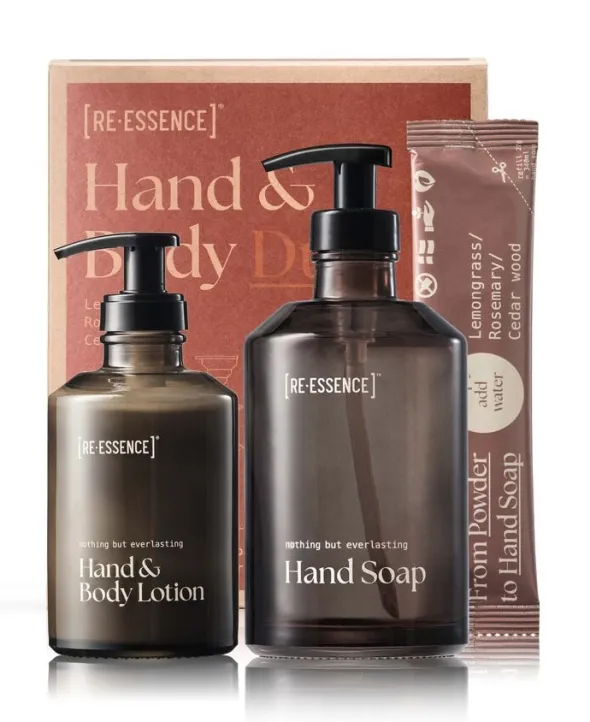 Gave sæt Håndsæbe + Lotion (Citrongræs/Rosmarin/Cedertræ)