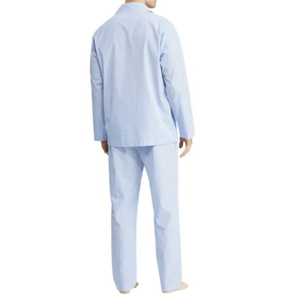 Gingham Poplin Long Sleep Set