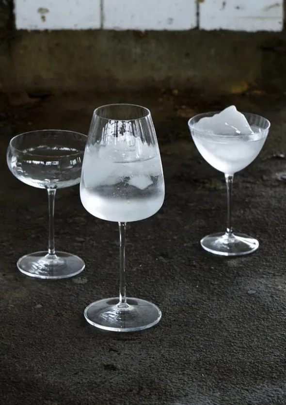 Gin & tonic glass burgundy Optica 75 cl 4 stk.