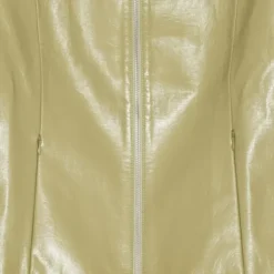 Glossy Zip-Up Jacket