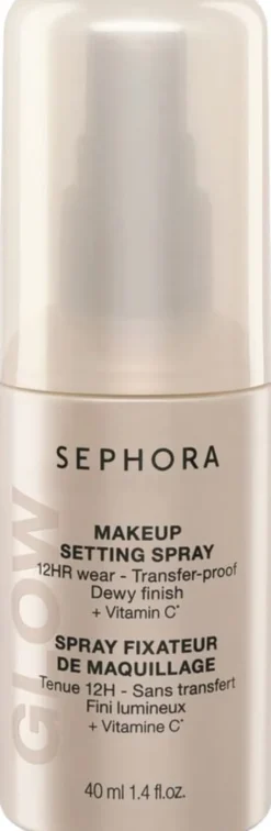 GLOW Makeup Setting Spray - 12 timmars hållbarhet, kladdfri, lysterful