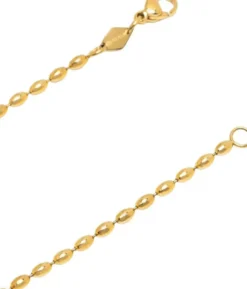 Gold Evil Eye Beaded Chain Necklace