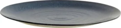 GRAINY plate, L, dark blue